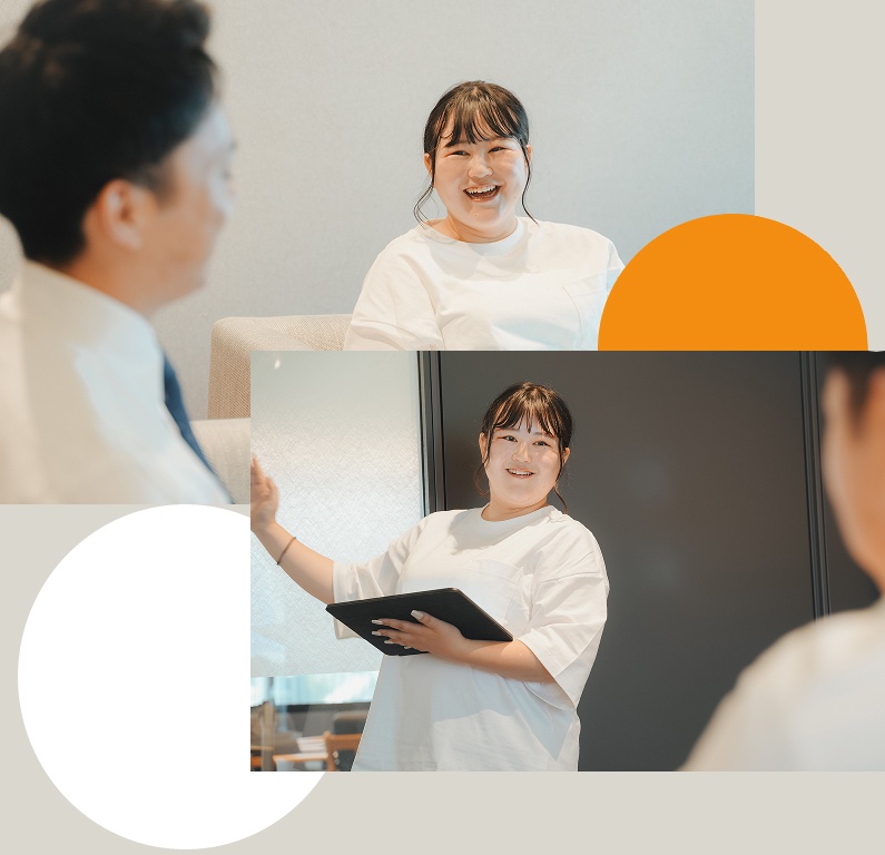 お客様への提案の様子